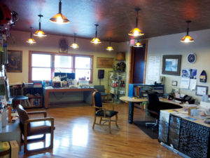 Larry Schneider of Homestyle Awning & Upholstery in Bay View, Wis., started in his basement and then moved into a converted gas station that was later torn down. His current location features 2,000 square feet and his office just off the workspace.