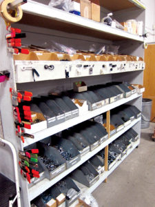 Paul's Custom Canvas Inc. in Denver has developped a systematic way of keeping its inventory organized and housed so that it is easily accessible and can be quickly inventoried during the shop's short, yet busy season.