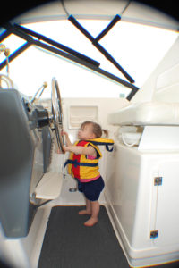 Even when piloting the boat, the needs of children present a new kind of opportunity for marine fabricators. 