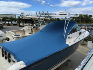 Edward Skrzynski, owner of Marco Canvas and Upholstery LLC, Marco Island, Fla., is noticing an improvement in the quality of boat cover fabric options. He says lesser-known brands are improving in quality and competing on price.
