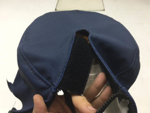 This view shows the new construction, featuring a cleaner design and zipper detail.