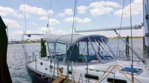 Stephen Lippincott Jr., owner of Lippincott Marine Canvas, in St. Petersburg, Fla., says he strives to position his fabricated panels well so they can be quickly opened and closed to accommodate the heat and rain experienced by his boat customers.