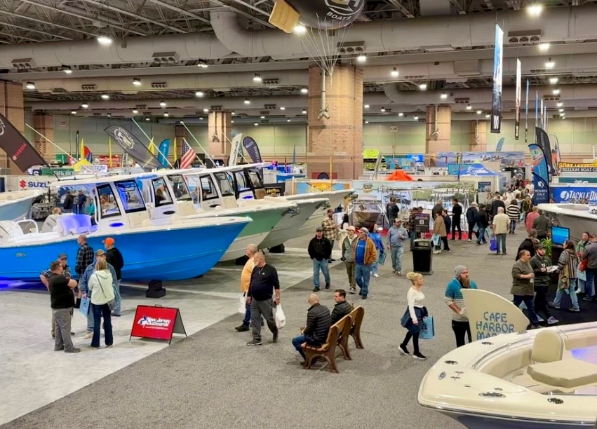 The Atlantic City Boat Show floor.