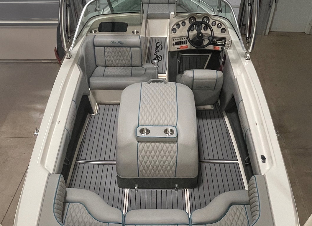 A newly upholstered 20-foot 1995 Sea Ray® Ski Ray.